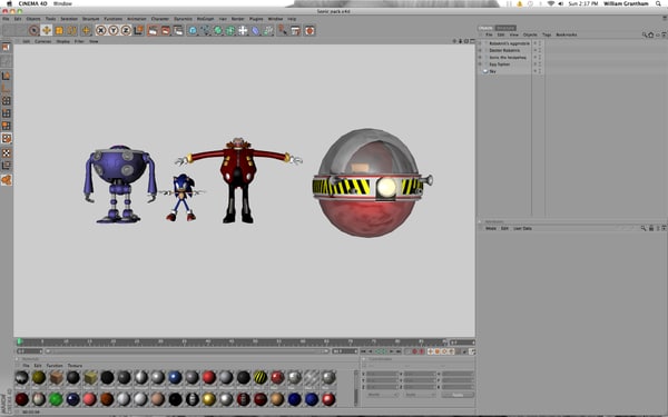 free sonic pack 3d model - Sonic pack 1 by Willig10